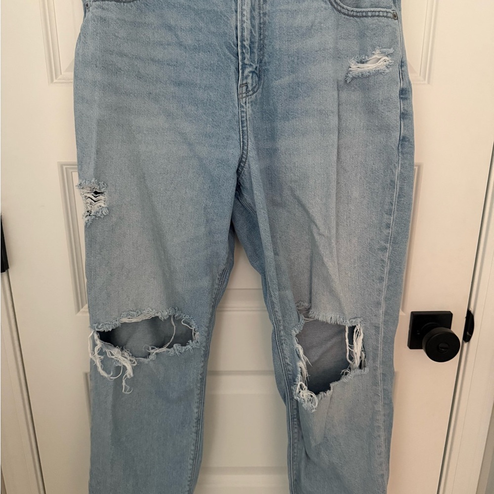 Distressed Light Blue Women's Jeans